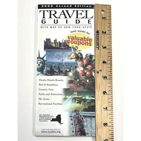 2000 Second Edition Travel Guide with MAP of NEW YORK STATE Hospitality Tourism - Picture 2 of 5